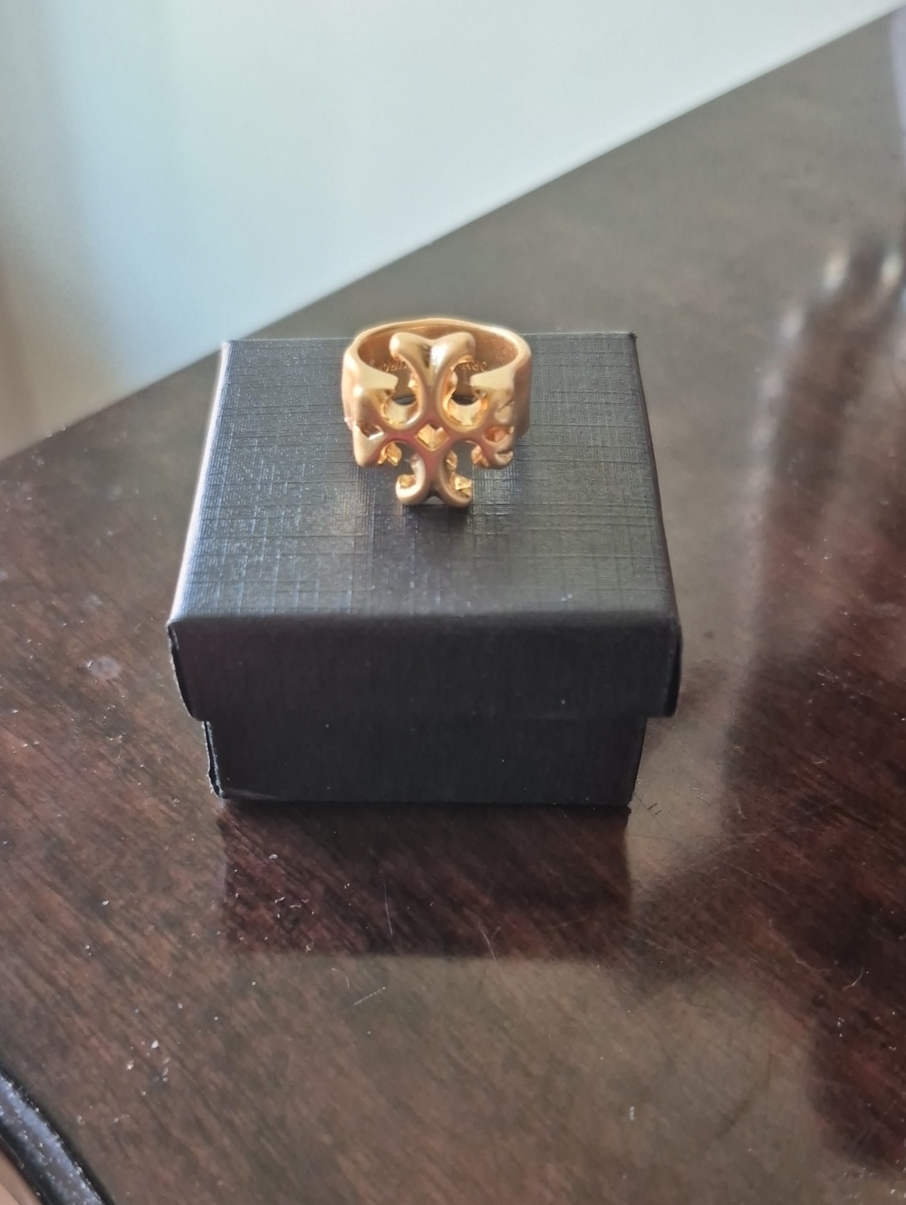 Tory Burch Gold Openwork Ring